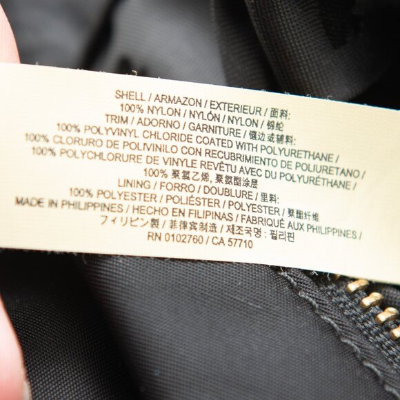 Kate Spade Weekender Tote Bag Nylon Crossbody Travel Bag Black - Picture 7 of 11